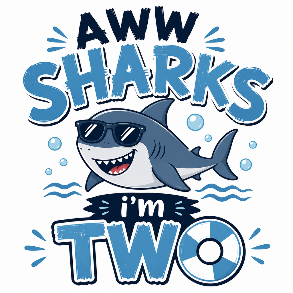 Aww Sharks Boy Apparel