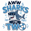 Aww Sharks Boy Apparel