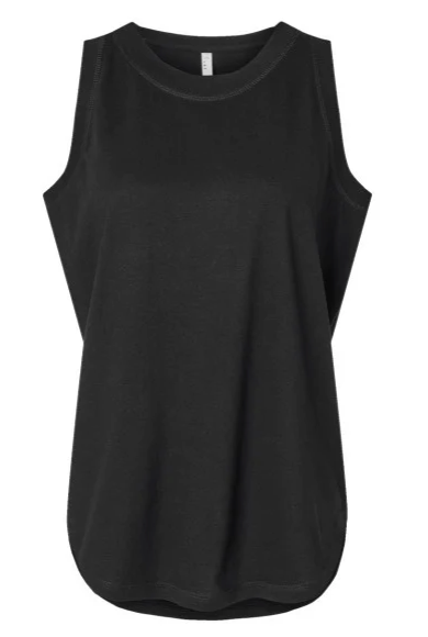 Custom Design Women's Relaxed Fine Jersey Tank Top | Personalized Muscle Tee |