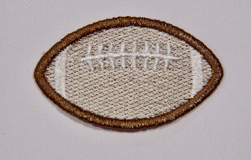 Football Embroidered Patch – 3 Inch Iron On or Sew On Patch | Football Mom, Sports Fan Gift, DIY Game Day Patch