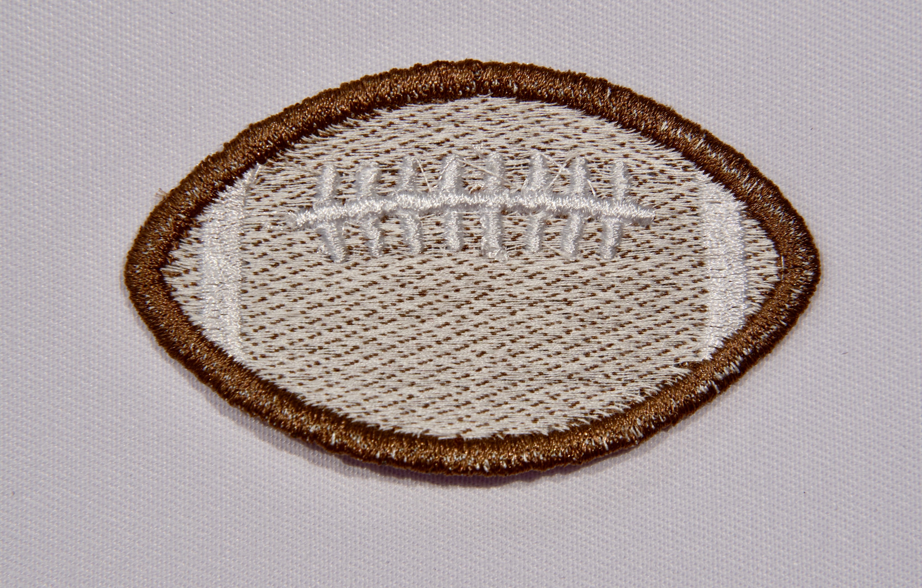 Football Embroidered Patch – 3 Inch Iron On or Sew On Patch | Football Mom, Sports Fan Gift, DIY Game Day Patch
