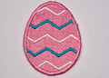 Easter Egg Embroidered Patch – Pink | Sew On or Iron On