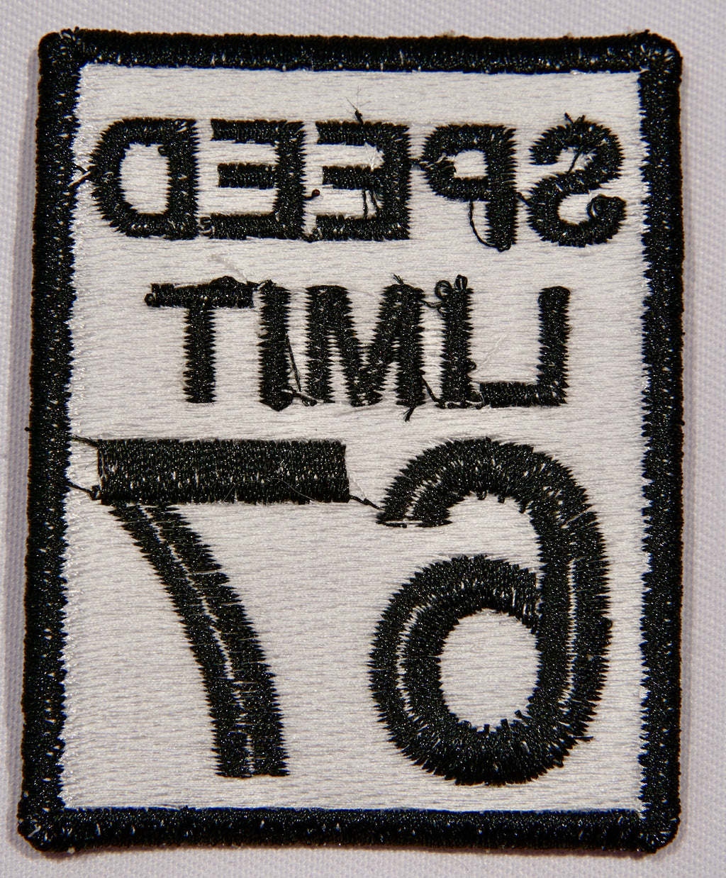 Speed Limit 67 Embroidered Patch – Funny Novelty Iron On Patch | Road Sign Spoof, Humor Gift, DIY Jacket Patch