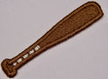 Baseball Bat Embroidered Patch – Classic Wooden Bat Design | Sew On or Iron On
