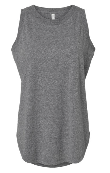 Custom Design Women's Relaxed Fine Jersey Tank Top | Personalized Muscle Tee |