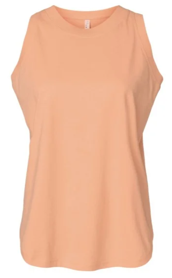 Custom Design Women's Relaxed Fine Jersey Tank Top | Personalized Muscle Tee |