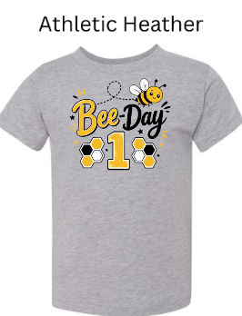 Bee Day 1st Birthday Shirt – Cute Bee Themed First Birthday Tee for Toddlers & Kids