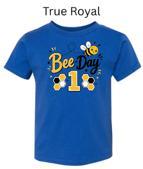 Bee Day 1st Birthday Shirt – Cute Bee Themed First Birthday Tee for Toddlers & Kids
