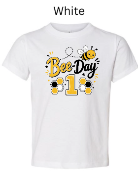 Bee Day 1st Birthday Shirt – Cute Bee Themed First Birthday Tee for Toddlers & Kids