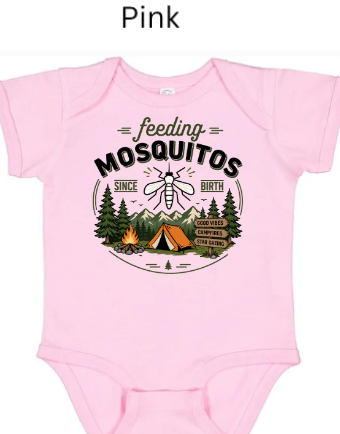Feeding Mosquitos Since Birth Infant/Toddler T-Shirt | Funny Camping Tee | Outdoor Humor Shirt | Bug Spray Not Included