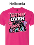 Game Over Back To School T-Shirt | Gamer Graphic Tee |