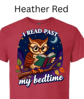 I Read Past My Bedtime Owl T-Shirt | Reading Shirt