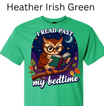 I Read Past My Bedtime Owl T-Shirt | Reading Shirt