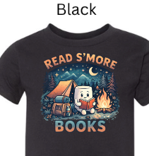 Read S'more Books Toddler T-Shirt | Camping Reading Tee |