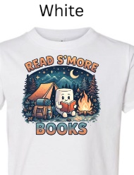 Read S'more Books Toddler T-Shirt | Camping Reading Tee |