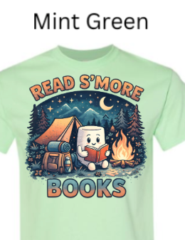 Read S'more Books T-Shirt| Camping Reading Tee|