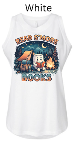 Read S'more Books Toddler Tank Top| Camping Reading Tank Top |