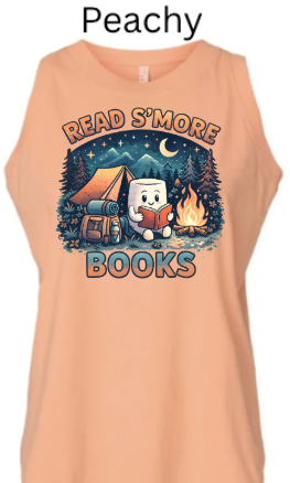 Read S'more Books Toddler Tank Top| Camping Reading Tank Top |