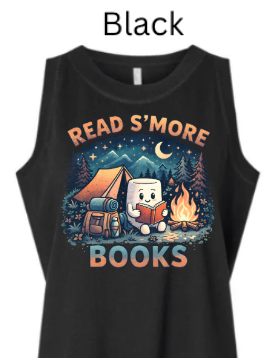 Read S'more Books Toddler Tank Top| Camping Reading Tank Top |