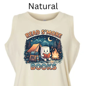 Read S'more Books Toddler Tank Top| Camping Reading Tank Top |