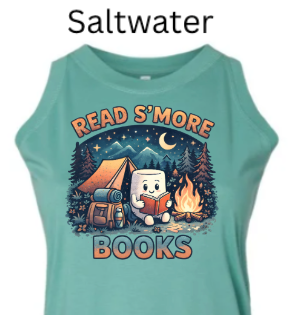 Read S'more Books Toddler Tank Top| Camping Reading Tank Top |