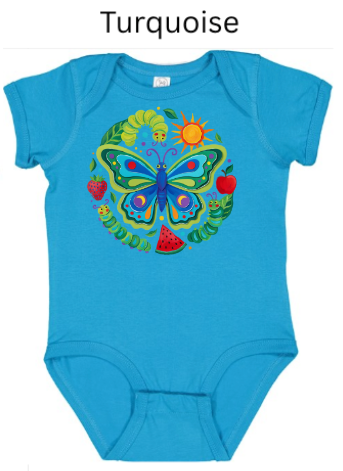 Butterfly Folk Art Baby Bodysuit & Toddler Tee | Nature Butterfly Graphic