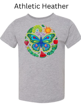 Butterfly Folk Art Baby Bodysuit & Toddler Tee | Nature Butterfly Graphic