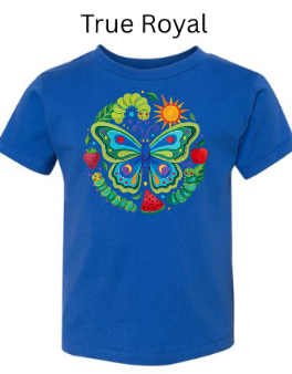 Butterfly Folk Art Baby Bodysuit & Toddler Tee | Nature Butterfly Graphic