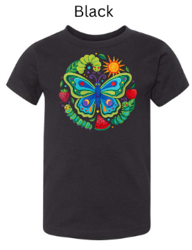 Butterfly Folk Art Baby Bodysuit & Toddler Tee | Nature Butterfly Graphic