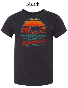 Squash The Bloodsucker Retro Mosquito Shirt | Vintage Sunset Graphic Tee | Summer Outdoor Tee