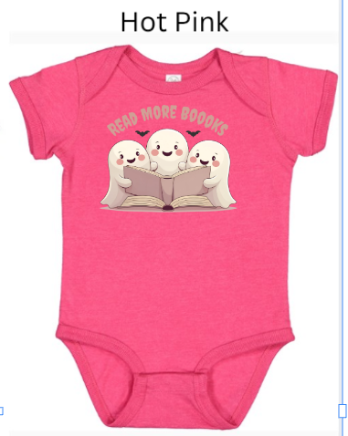 "Read More Boooks" Ghost Trio Shirt - Spooky Cute Book Lover Gift
