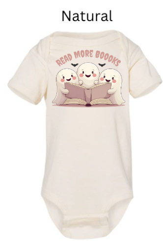 "Read More Boooks" Ghost Trio Shirt - Spooky Cute Book Lover Gift