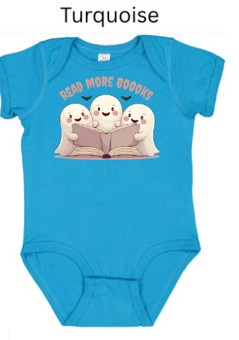 "Read More Boooks" Ghost Trio Shirt - Spooky Cute Book Lover Gift