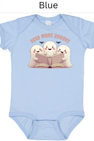 "Read More Boooks" Ghost Trio Shirt - Spooky Cute Book Lover Gift