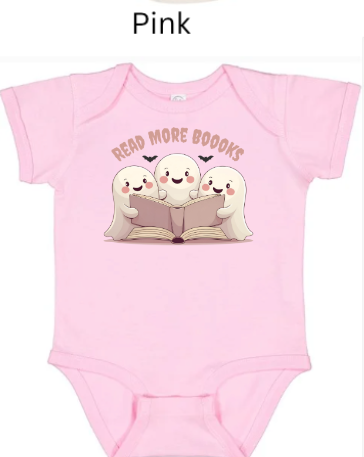 "Read More Boooks" Ghost Trio Shirt - Spooky Cute Book Lover Gift