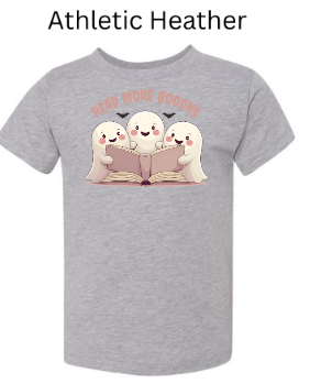 "Read More Boooks" Ghost Trio Shirt - Spooky Cute Book Lover Gift