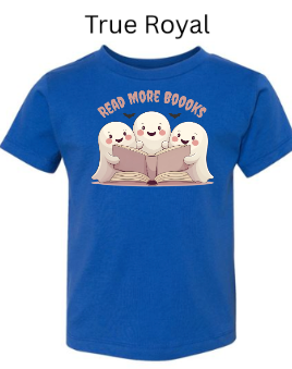 "Read More Boooks" Ghost Trio Shirt - Spooky Cute Book Lover Gift