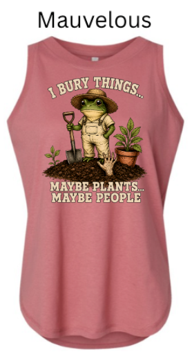 I Bury Things Gardening Frog Shirt — Funny Plant Lover Halloween Tee| "Maybe Plants Maybe People" Gardener T-Shirt — Zombie Garden Humor