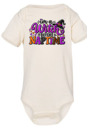 I'm a Witch Before Naptime Halloween Baby Bodysuit – Funny Infant Onesie