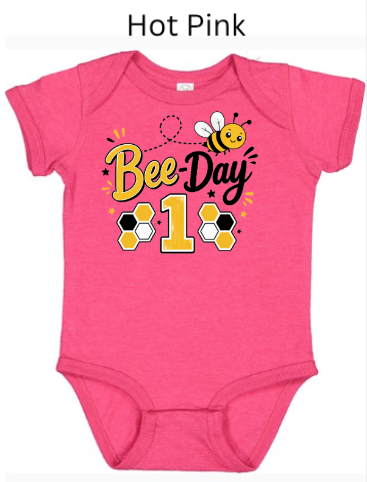 Bee Day 1st Birthday Shirt – Cute Bee Themed First Birthday Tee for Toddlers & Kids