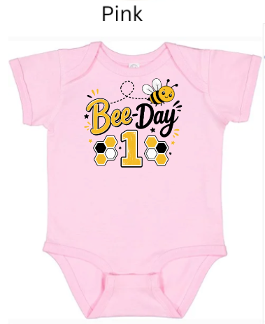 Bee Day 1st Birthday Shirt – Cute Bee Themed First Birthday Tee for Toddlers & Kids