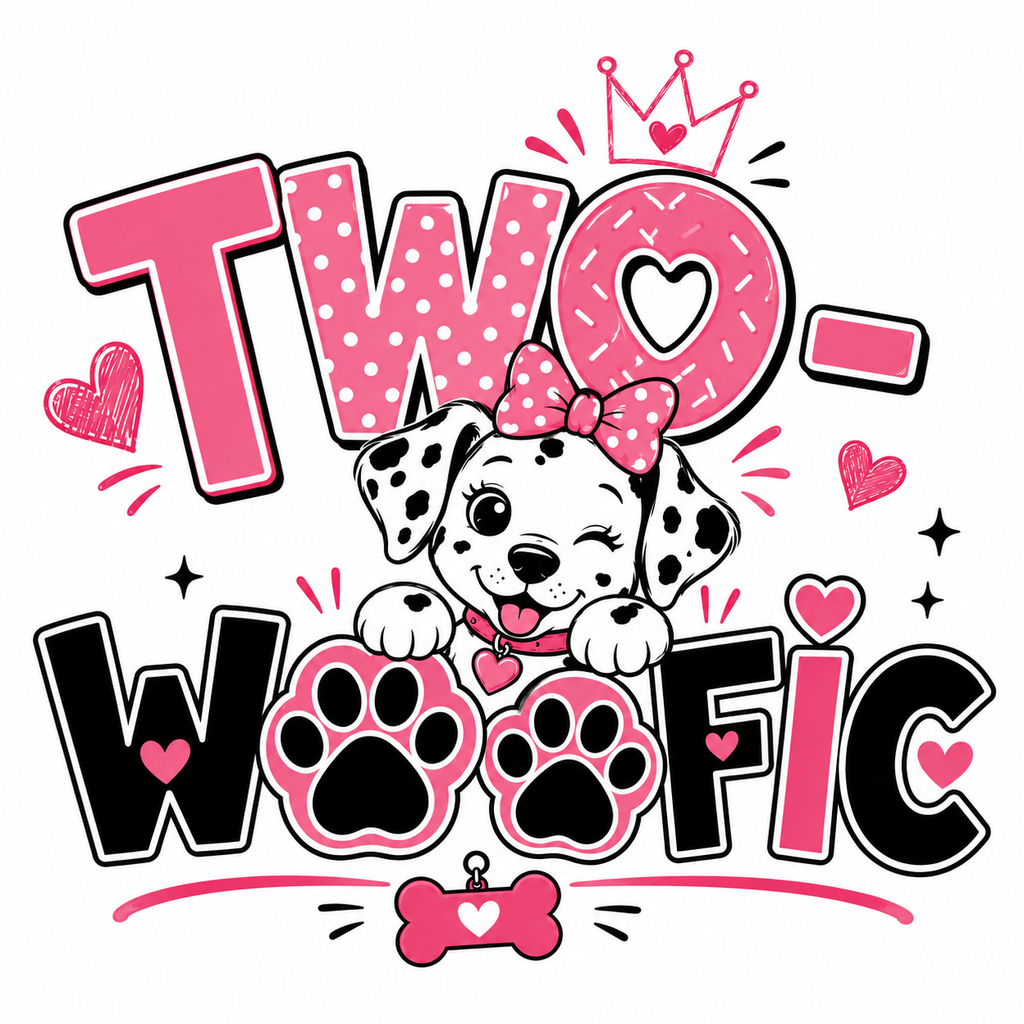 TWO-Woofic DTF Print