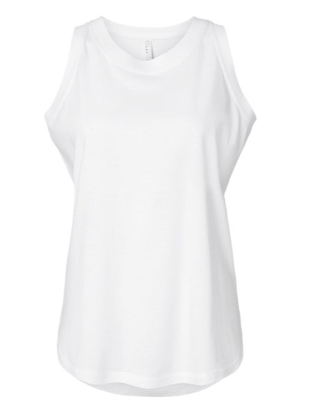 Custom Design Women's Relaxed Fine Jersey Tank Top | Personalized Muscle Tee |