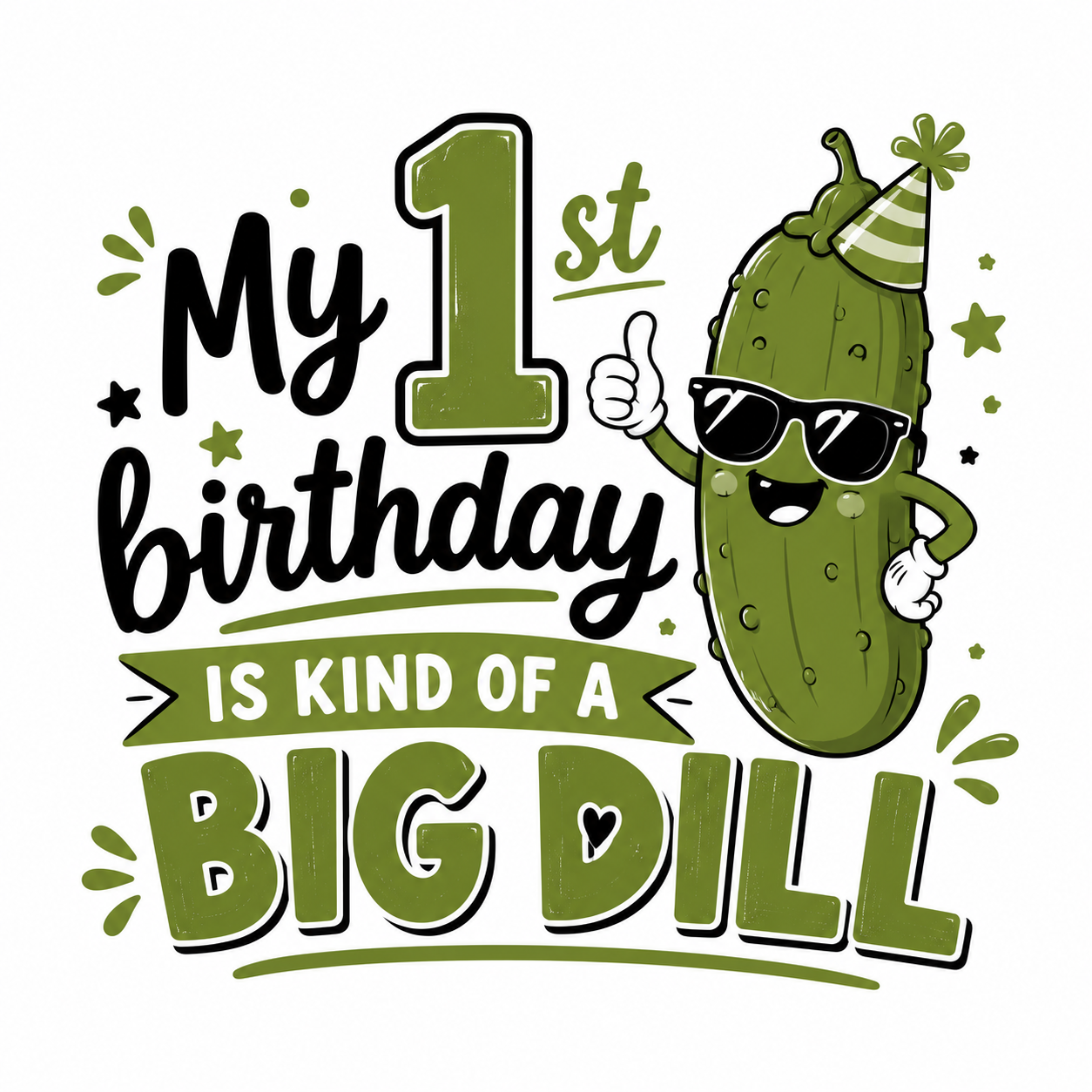 Big Dill Birthday Boy Apparel