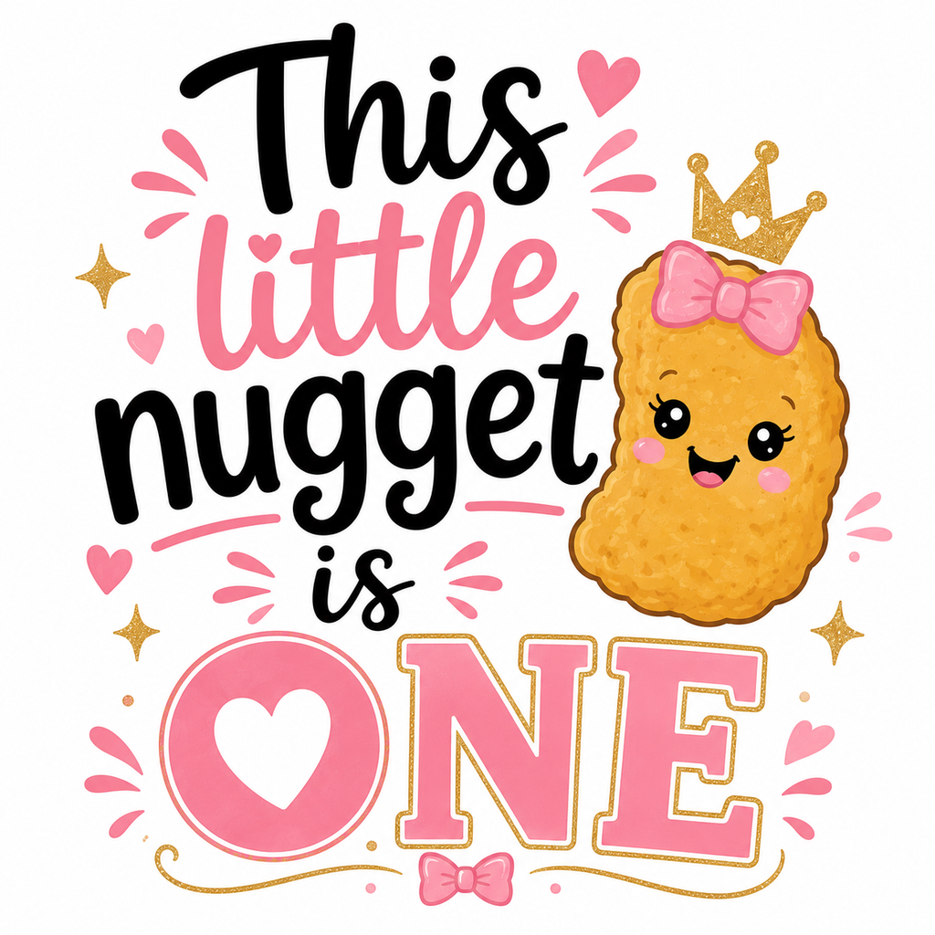 Little Nugget Birthday Girl Apparel