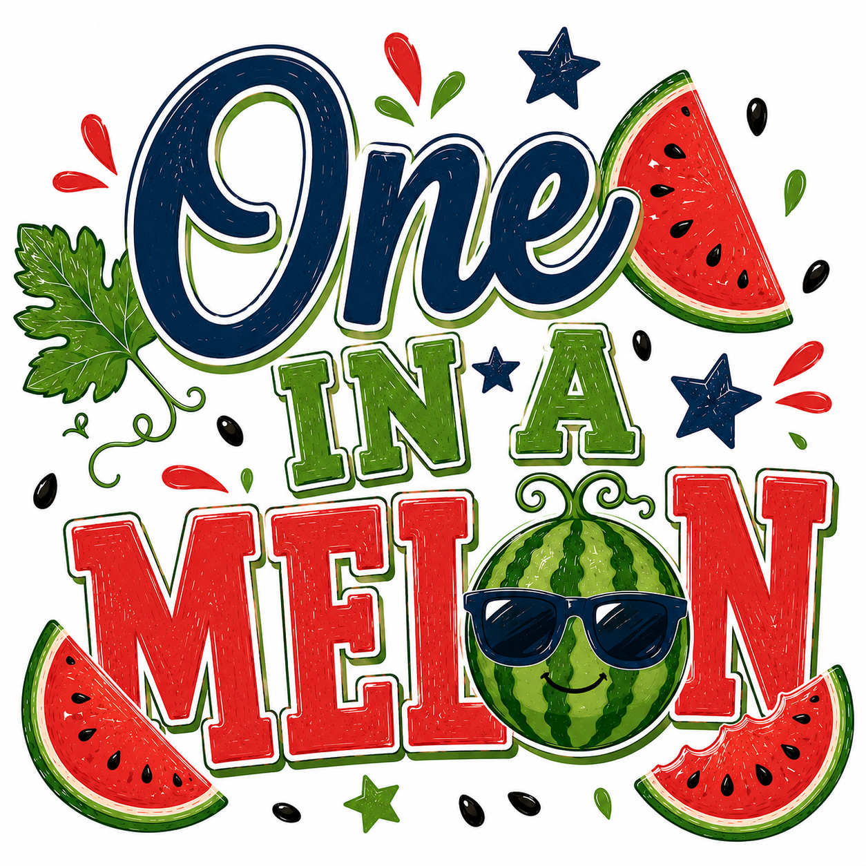 ONE in a Melon Birthday Boy Apparel