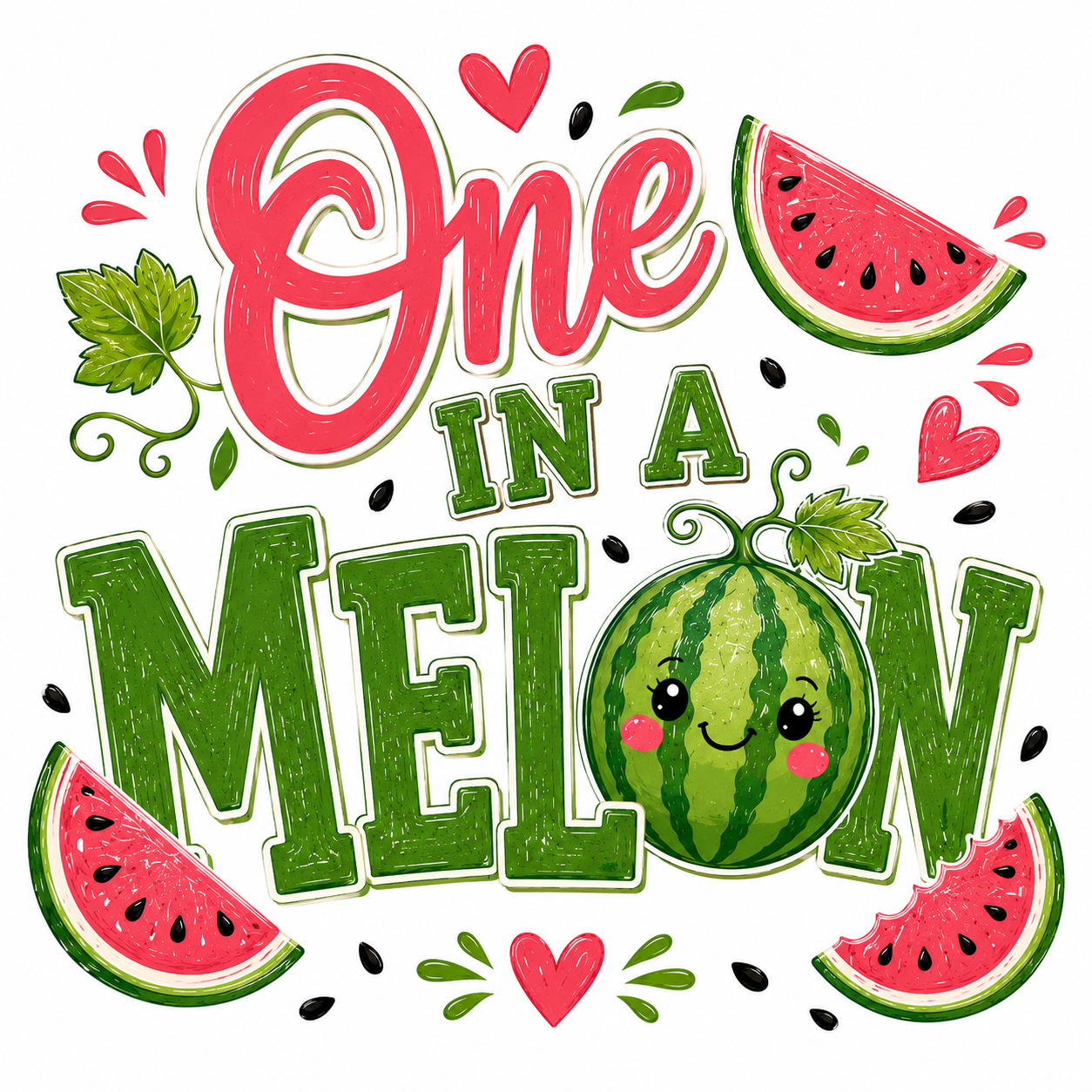 One in a Melon DTF Print