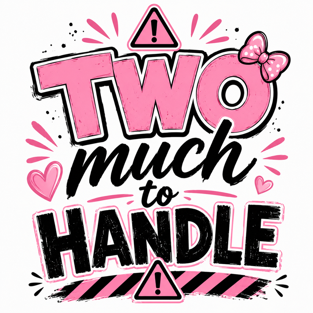TWO much to handle Girl Apparel