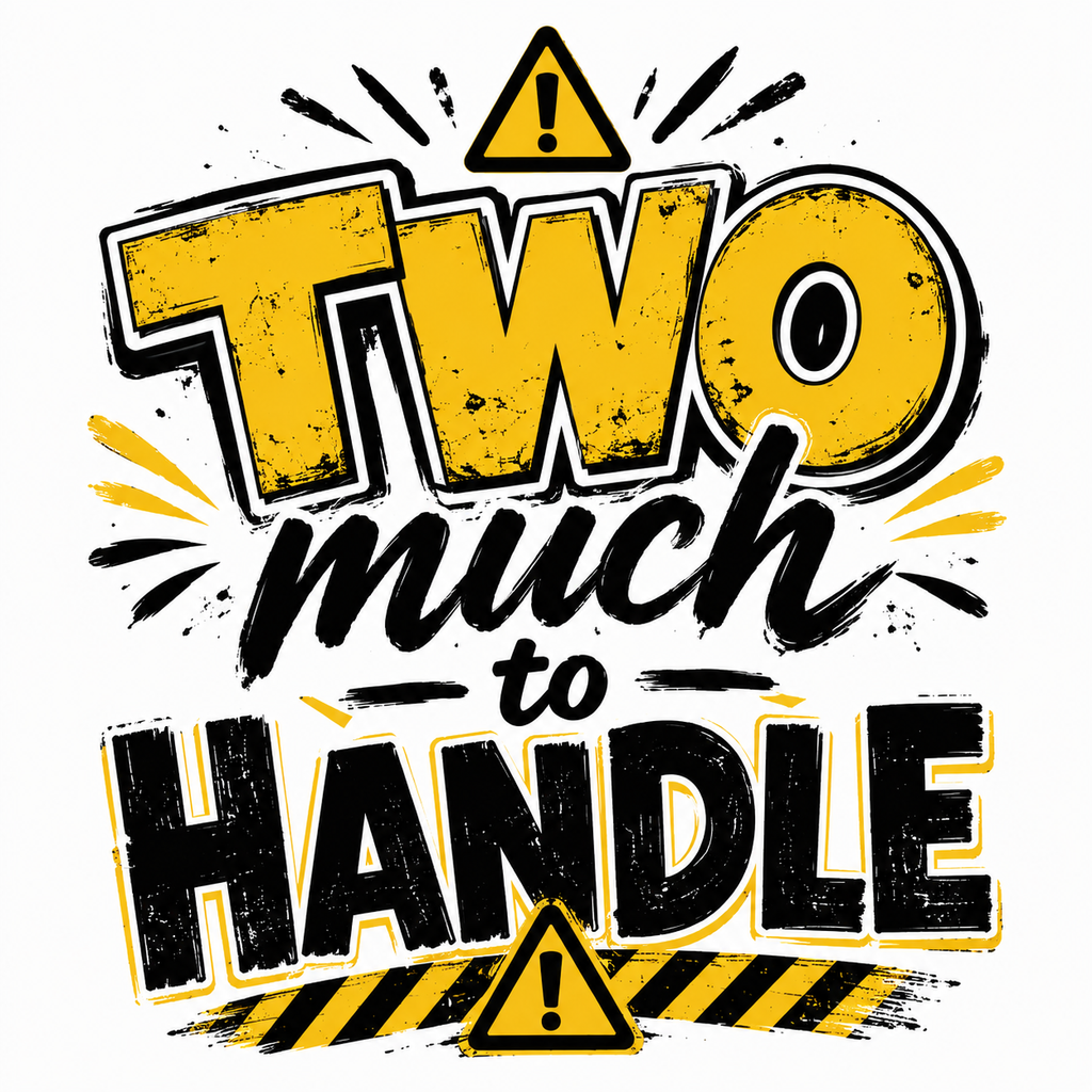 TWO much to handle Boy Apparel