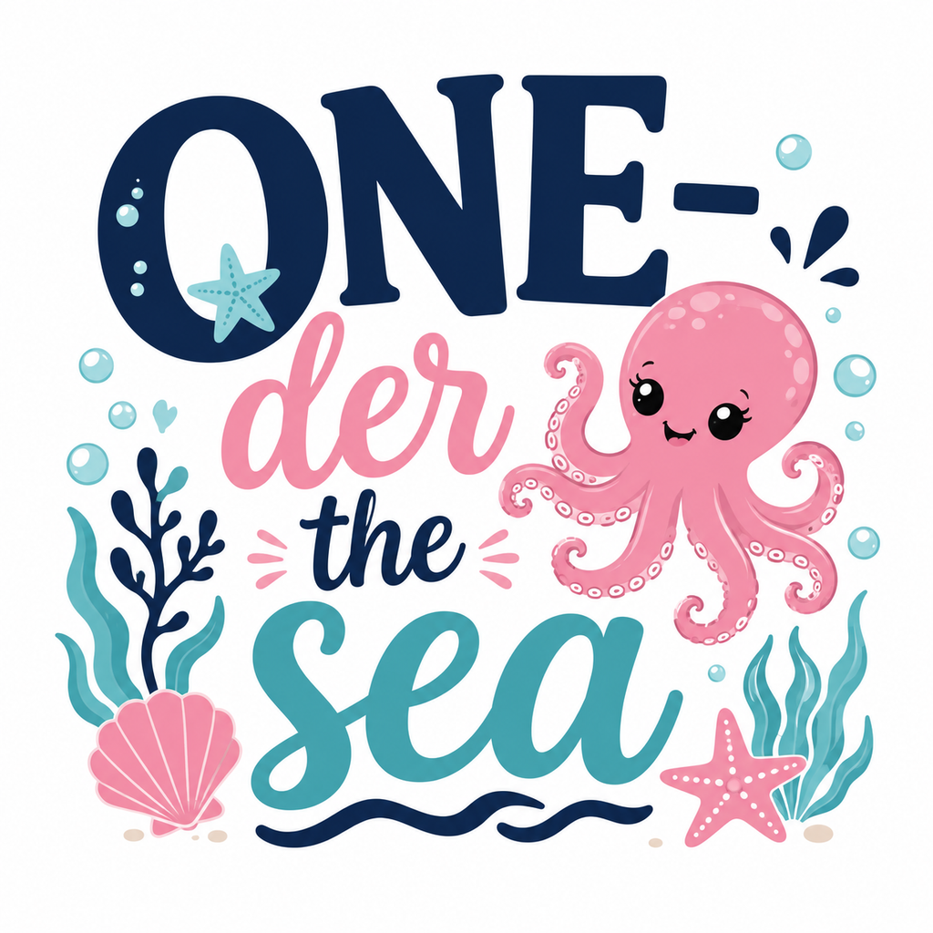One-der the sea DTF Print